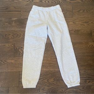 Aritzia TNA Cozy AF Gray Sweatpants